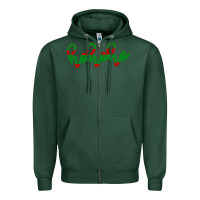 Sports Green Christmas Ho Ho Ho Zipper Hoodie - Bettercallsaul