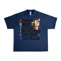 Navy always unique autism Urban Heavy Tee - MaliasSmallBusiness