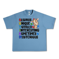 Pebble Blue always unique autism Urban Heavy Tee - MaliasSmallBusiness