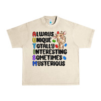 Sandshell always unique autism Urban Heavy Tee - MaliasSmallBusiness