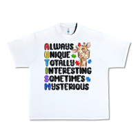 White always unique autism Urban Heavy Tee - MaliasSmallBusiness