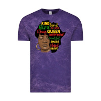 Cloud Purple black woman africa silhouette Vintage Tee - MaliasSmallBusiness