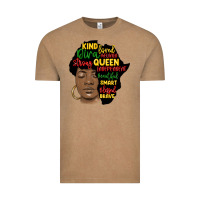 Vintage Coffee black woman africa silhouette Vintage Tee - MaliasSmallBusiness