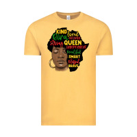 Vintage Mustard black woman africa silhouette Vintage Tee - MaliasSmallBusiness