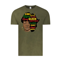 Vintage Olive black woman africa silhouette Vintage Tee - MaliasSmallBusiness