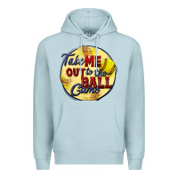 Blue Mist take me out to the ball game softball Premium Hoodie - CowGirlArtShop