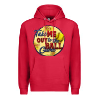 Take Me Out To The Ball Game Softball Premium Hoodie | Teevron
