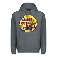 Rock take me out to the ball game softball Premium Hoodie - CowGirlArtShop