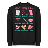 Black god says i am nurse Heavyweight Sweatshirt - MaliasSmallBusiness