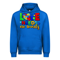 Cobalt love needs no words Urban Hoodie - FaDigitalArtStudio