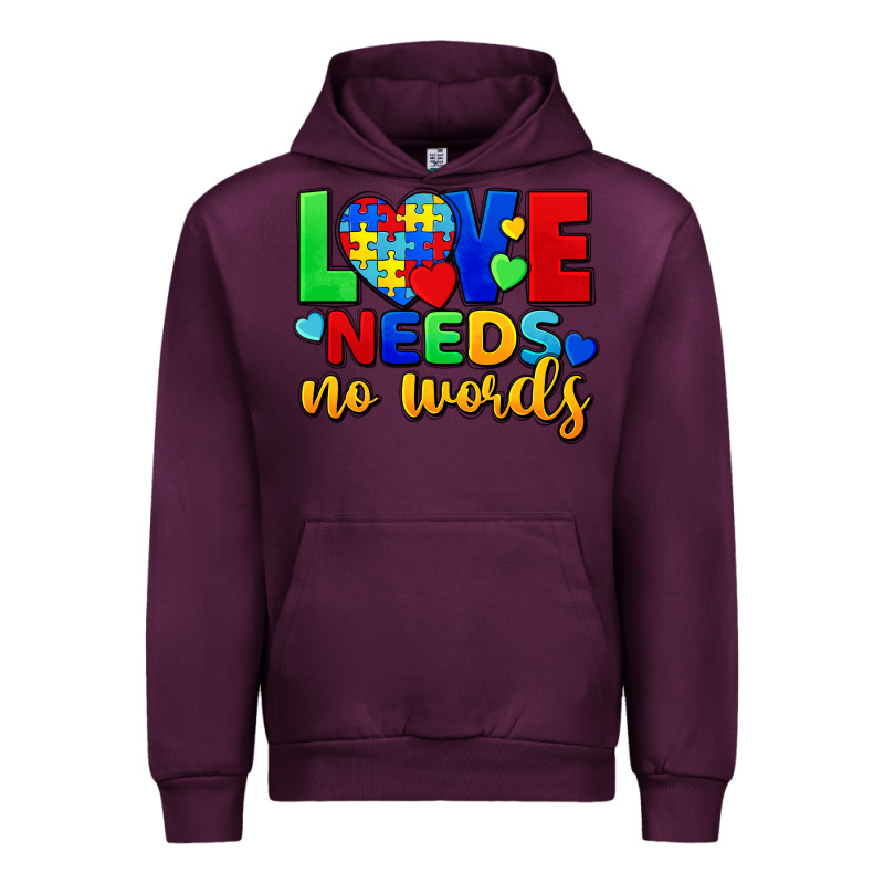 Love Needs No Words Urban Hoodie by FaDigitalArtStudio | Teevron