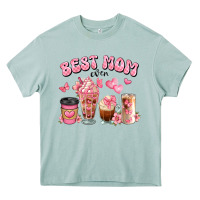 Best Mom Ever Floral Coffee Cups Heavy Core Tee | Teevron