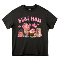 Asphalt best mom ever floral coffee cups Heavy Core Tee - JahusDesignShop