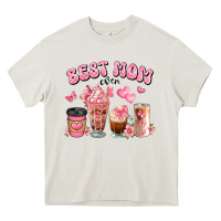Cream best mom ever floral coffee cups Heavy Core Tee - JahusDesignShop