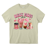 Mossy best mom ever floral coffee cups Heavy Core Tee - JahusDesignShop
