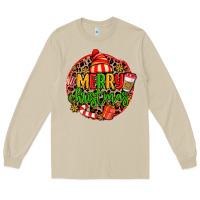 Mushroom merry leopard merry christmas Long Sleeve Tee - MaliasSmallBusiness