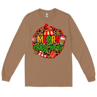 Toasted Coconut merry leopard merry christmas Long Sleeve Tee - MaliasSmallBusiness
