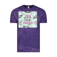 Cloud Purple faith does not make things easy Vintage Tee - JahusDesignShop