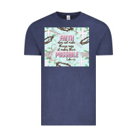 Vintage Denim faith does not make things easy Vintage Tee - JahusDesignShop
