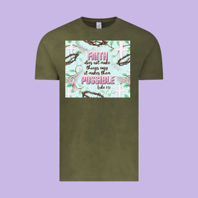 Faith Does Not Make Things Easy Vintage Tee Designed By Jahusdesignshop
