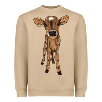 Mushroom baby cow Heavyweight Sweatshirt - NancyCooperArtShop
