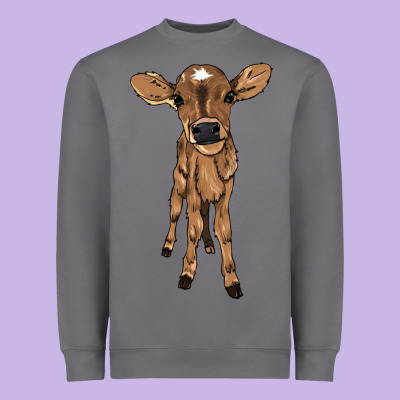 Baby Cow Heavyweight Sweatshirt Designed By Nancycooperartshop