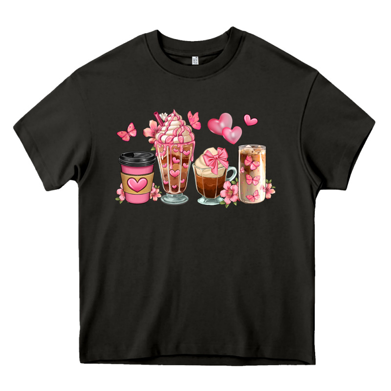 Floral Coffee Cups Heavy Core Tee by JahusDesignShop | Teevron