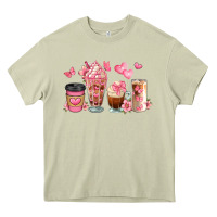 Mossy floral coffee cups Heavy Core Tee - JahusDesignShop