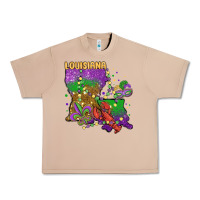 Burro mardi gras louisiana map Urban Heavy Tee - MaliasSmallBusiness