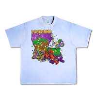 Grape Ice mardi gras louisiana map Urban Heavy Tee - MaliasSmallBusiness