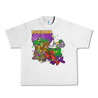 Lunar Rock mardi gras louisiana map Urban Heavy Tee - MaliasSmallBusiness