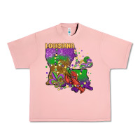 Salmon mardi gras louisiana map Urban Heavy Tee - MaliasSmallBusiness