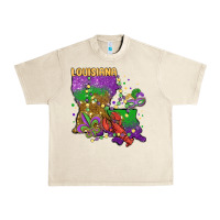 Sandshell mardi gras louisiana map Urban Heavy Tee - MaliasSmallBusiness