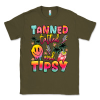 Army Green tanned tattled and tipsy Classic Tee - JahusDesignShop