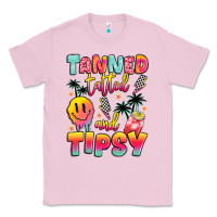Bubblegum Pink tanned tattled and tipsy Classic Tee - JahusDesignShop