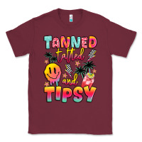 Burgundy tanned tattled and tipsy Classic Tee - JahusDesignShop