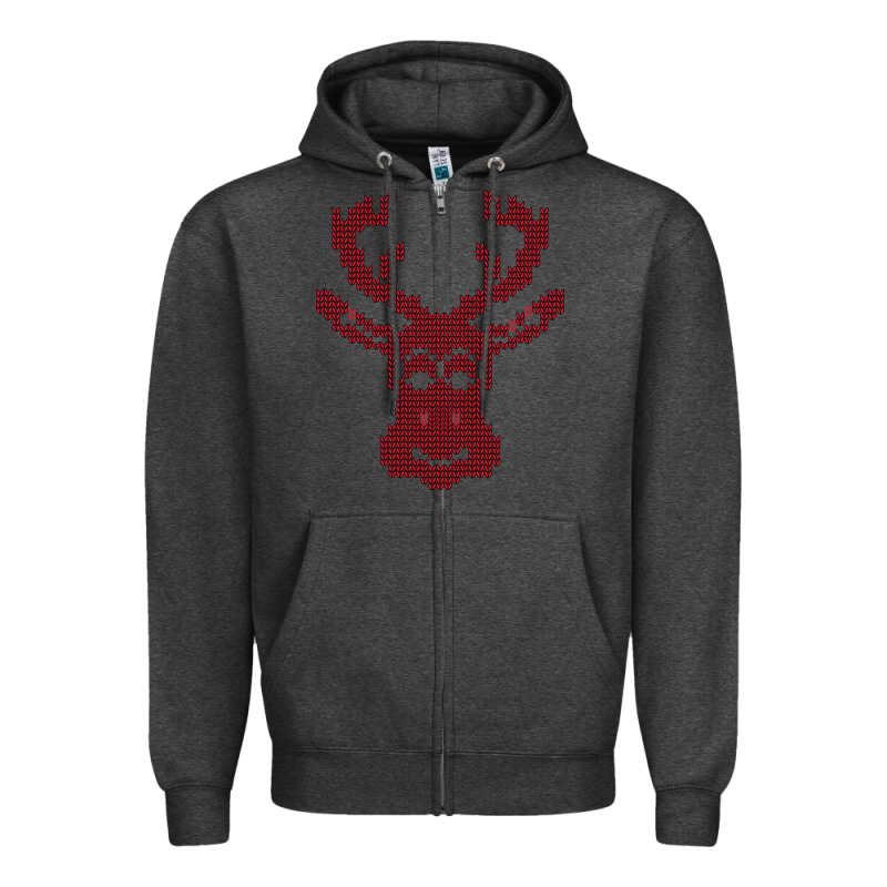 Christmas Deer Ugly Zipper Hoodie by Bettercallsaul | Teevron