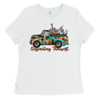 White respiratory therapist truck Ladies Tee - RacoonDesign