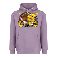 Lavender Touchdown season American Football yellow team Heavyweight Hoodie - HowdyJamesFarm