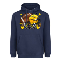 Navy Touchdown season American Football yellow team Heavyweight Hoodie - HowdyJamesFarm