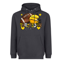 Smoke Touchdown season American Football yellow team Heavyweight Hoodie - HowdyJamesFarm