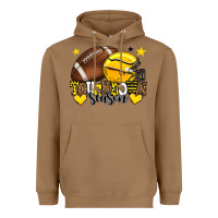 Toasted Coconut Touchdown season American Football yellow team Heavyweight Hoodie - HowdyJamesFarm