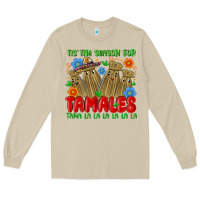 Mushroom tis the season for tamales tama la la la la la la Long Sleeve Tee - MaliasSmallBusiness