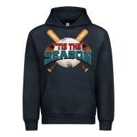Navy 'tis the season baseball Urban Hoodie - FaDigitalArtStudio