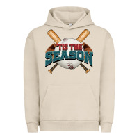 Pigment French Oak 'tis the season baseball Urban Hoodie - FaDigitalArtStudio