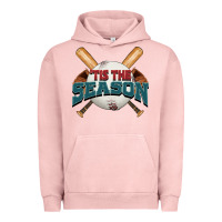 Pigment Salmon 'tis the season baseball Urban Hoodie - FaDigitalArtStudio