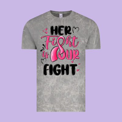 Her Fight Is Our Fight Vintage Tee Designed By Maliassmallbusiness