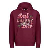Burgundy best grammy ever mother's day Premium Hoodie - CowGirlArtShop