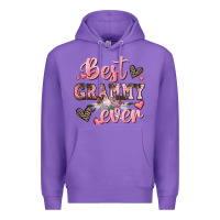 Purple best grammy ever mother's day Premium Hoodie - CowGirlArtShop