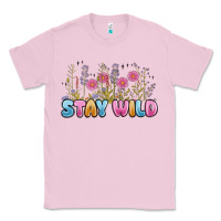 Bubblegum Pink stay wild Classic Tee - MaliasSmallBusiness